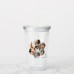 Mother's Day Gift Personalised MOMMY Photo Collage Acrylic Tumbler