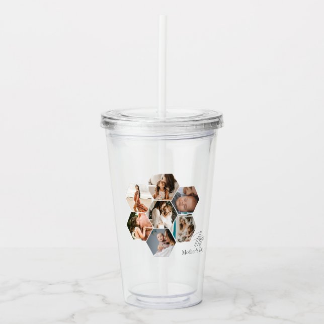 Mother's Day Gift Personalised MOMMY Photo Collage Acrylic Tumbler (Front)