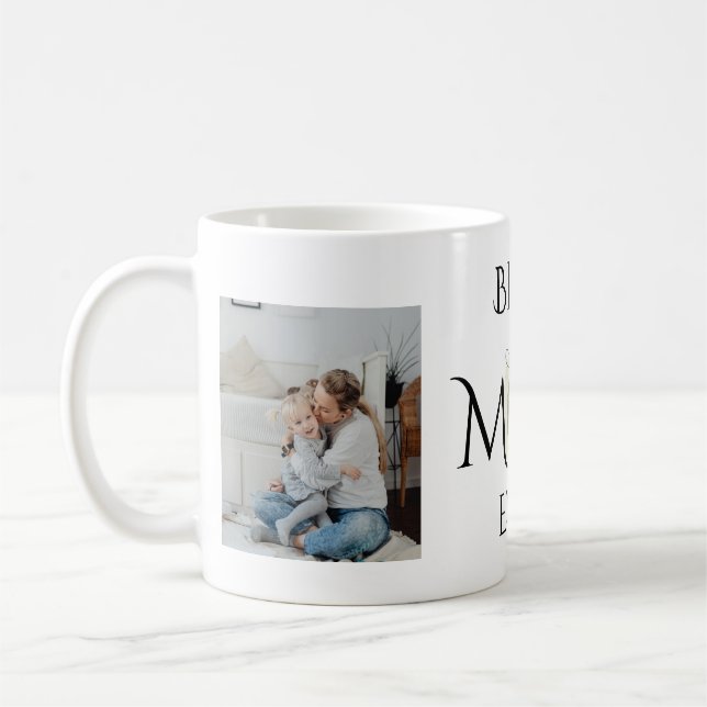 Mother's Day Gift - Personalised with Photo Coffee Mug (Left)