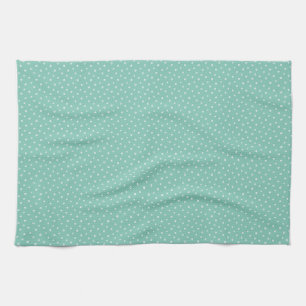 Mother's Day Gift Tiny Daisies On Mint Tea Towel