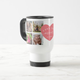 Mother's Day Gifts Personalised Unique Modern Pink Travel Mug