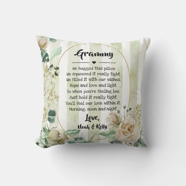 Mother's Day Grandma Grammy Nana from Grandkids Cushion (Front)