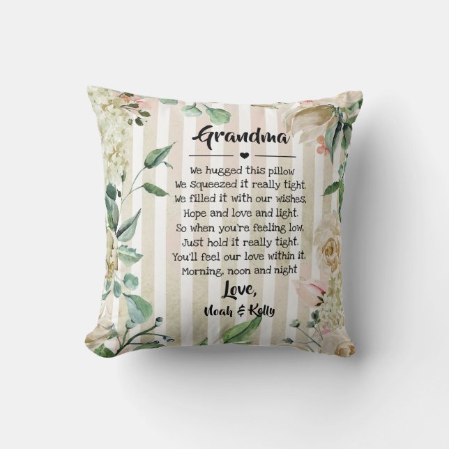 Mother's Day Grandma Grammy Nana from Grandkids Cushion (Front)