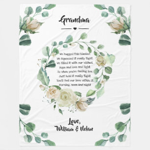 Mother's Day Grandma Grammy Nana from Grandkids Fl Fleece Blanket