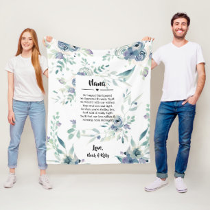 Mother's Day Grandma Grammy Nana from Grandkids Fleece Blanket
