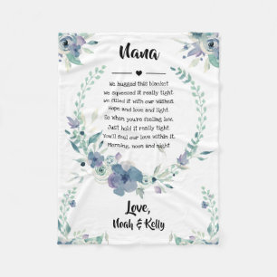 Mother's Day Grandma Grammy Nana from Grandkids Fleece Blanket