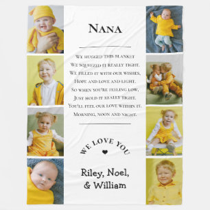 Mother's Day Grandma Grammy Nana from Grandkids Fleece Blanket