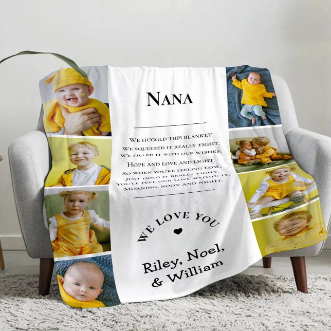 Mother's Day Grandma Grammy Nana from Grandkids Sherpa Blanket (Creator Uploaded)