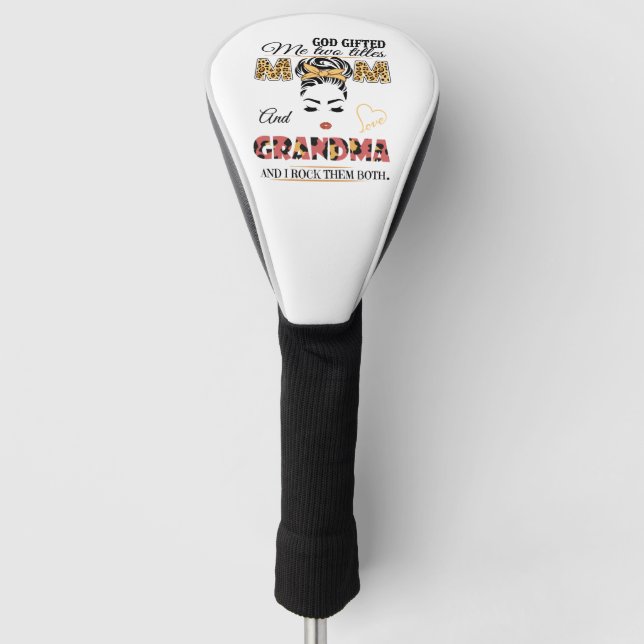 Mother's Day, Grandma, Nana, Funny Golf Head Cover (Front)
