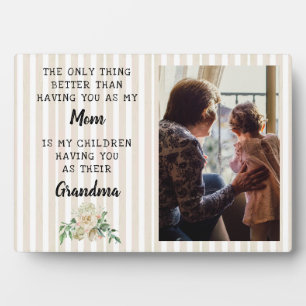 Mother's Day Grandma Photo Gift Plaque
