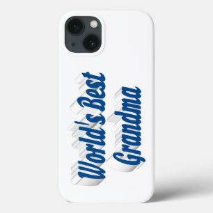 Mothers Day Grandma sea blue typography iPhone 13 Case