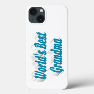 Mothers Day Grandma sky blue typography iPhone 13 Case