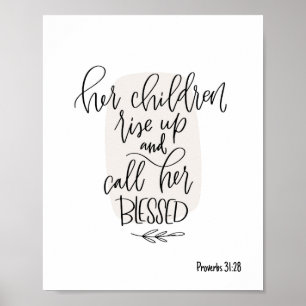 Mother's day gratitude Bible verse, Birthday  Poster