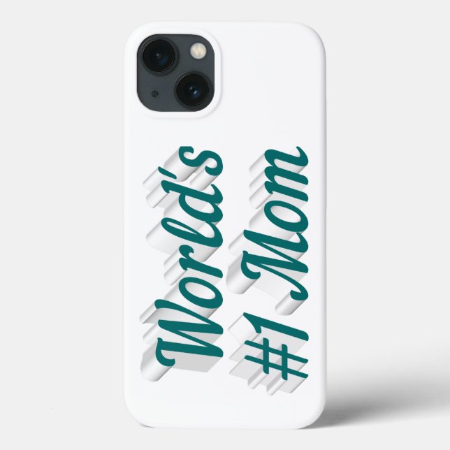 Mothers Day green text  iPhone case (Back)