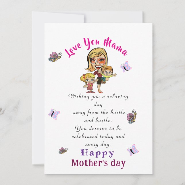 Mother's day Greeting Card (Front)