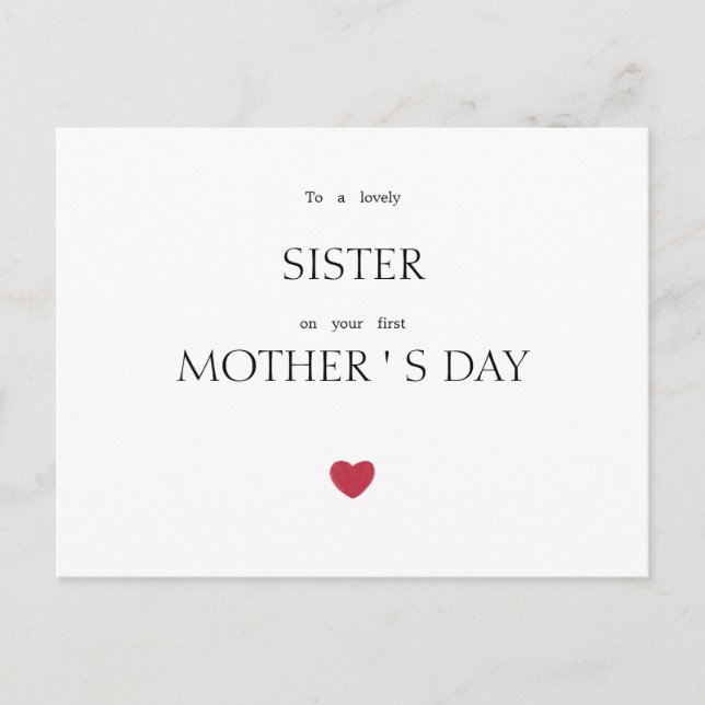 Mother's Day greeting card (Front)