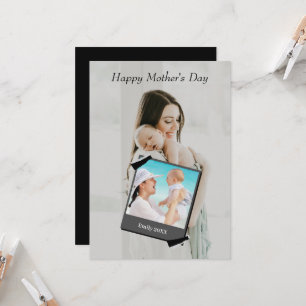 Mother's day greeting card with photo