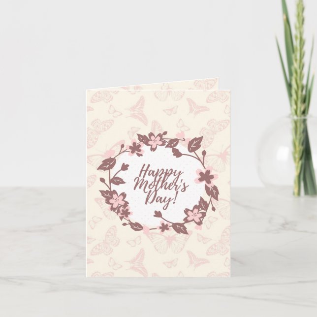 Mother's Day Greetings Card - A6 Card - Floral Car (Front)