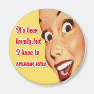 Mother's Day Happy Housewife Funny Retro Magnet