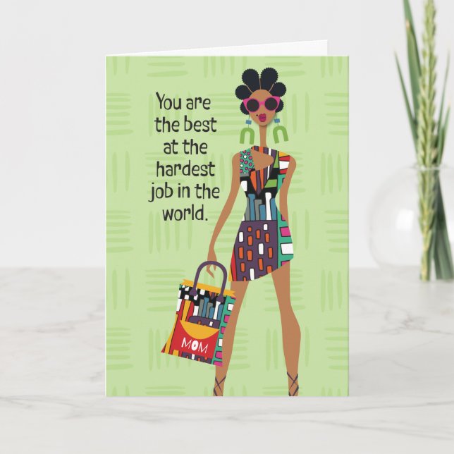Mother's Day - Hardest job in the world Thank You Card (Front)