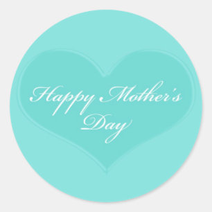 Mother's Day Heart Classic Round Sticker