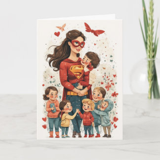 Mother's Day Holiday Folded Greeting Card