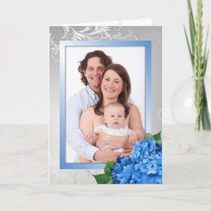 Mother's Day Hydrangea Photo Card For Grandma