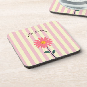 Mothers Day,I Love You Mum,Best Mum Ever, Modern Coaster
