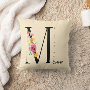 Mothers Day, I love You Mummy, Modern, Simple  Cushion