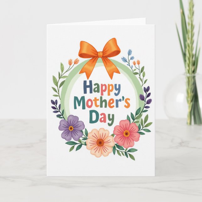Mothers Day Illustration Card (Front)