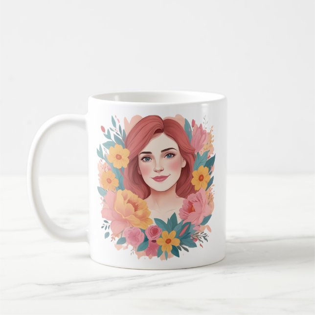 Mothers Day Illustrator Coffee Mug (Left)