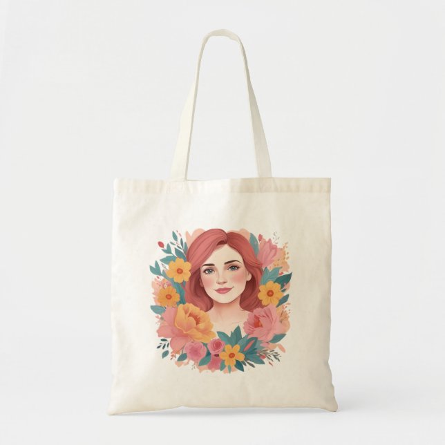 Mothers Day Illustrator Tote Bag (Front)