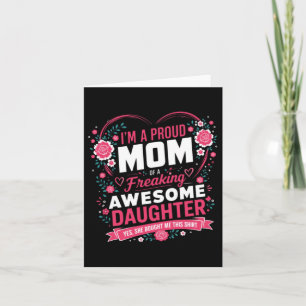 Mothers Day Im A Proud Mum Of A Cute Daughter Card