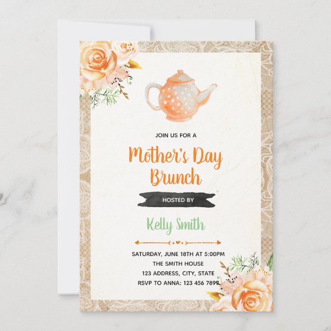 Mother's Day invitation (Front)