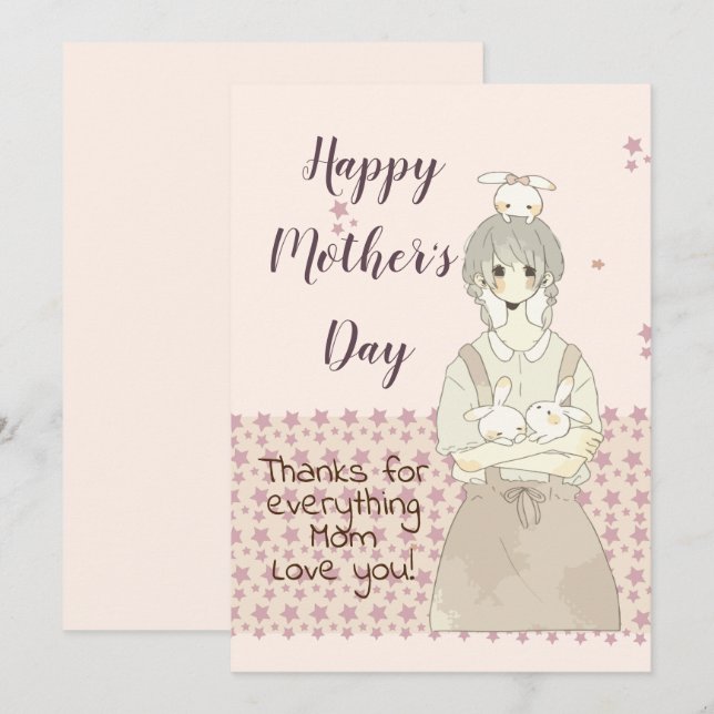 mother's day invitation (Front/Back)