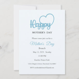 Mother's Day Invitation, Mother's Day Brunch Lunch Invitation