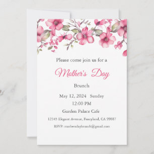 Mother's Day Invitation, Mother's Day Brunch Lunch Invitation