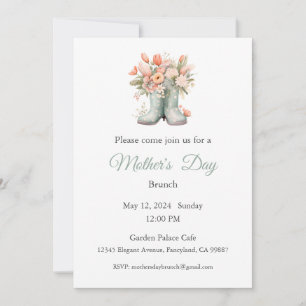 Mother's Day Invitation, Mother's Day Brunch Lunch Invitation