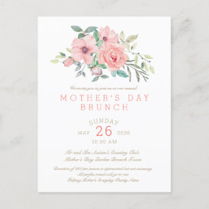 Mother's Day Invitation Postcard