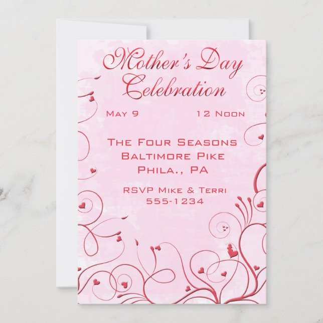 Mother's Day Invitations (Front)