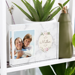 Mother's Day Keepsake Best Mother Ever Photo Block
