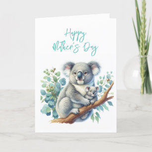 Mother's Day Koala Greeting Card
