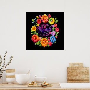 Mothers Day La Mejor Mama Del Mundo Poster