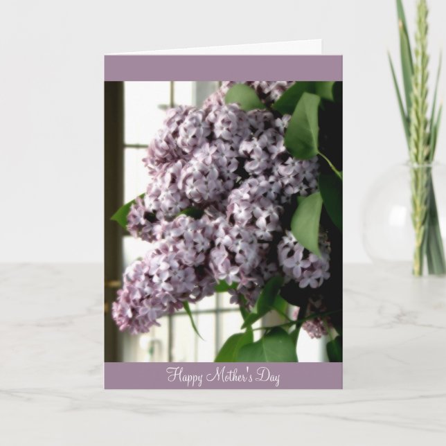 Mother's Day Lilacs Card (Front)