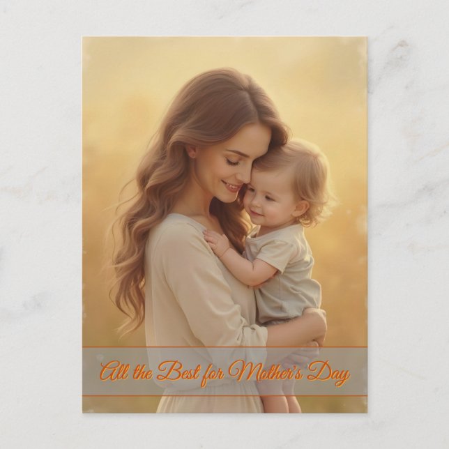 Mother's Day Love – A Moment of Pure Joy Holiday Postcard (Front)