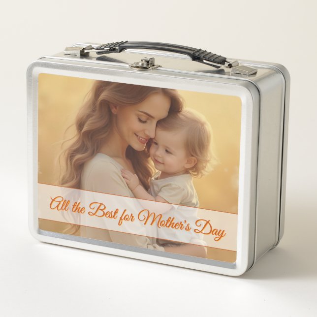 Mother's Day Love – A Moment of Pure Joy Metal Lunch Box (Front)