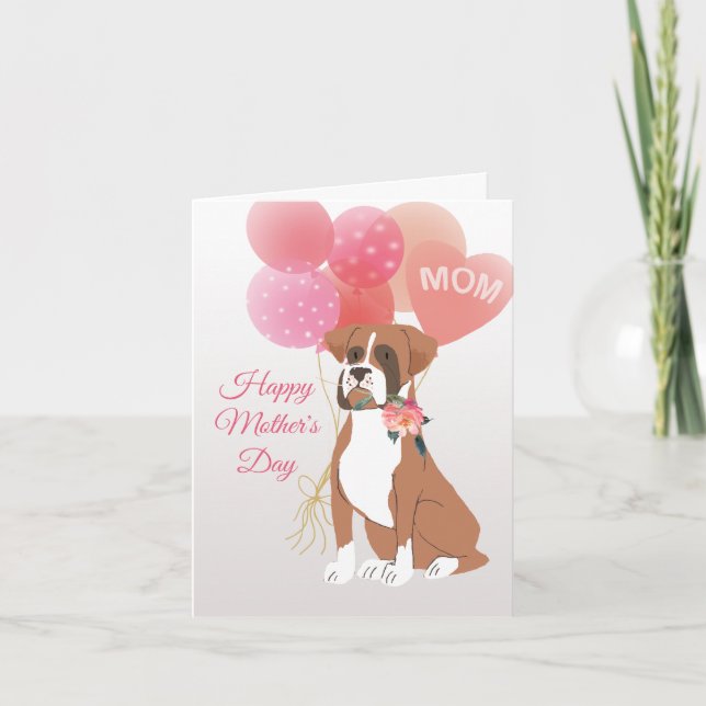 Mother's Day Love from your Boxer Dog Card (Front)