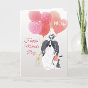 Mother's Day Love from Your Gray Shih Tsu Dog Card