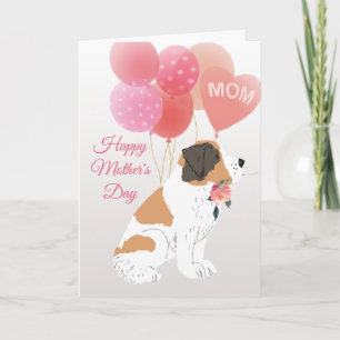 Mother's Day Love from Your Saint Bernard Dog Card