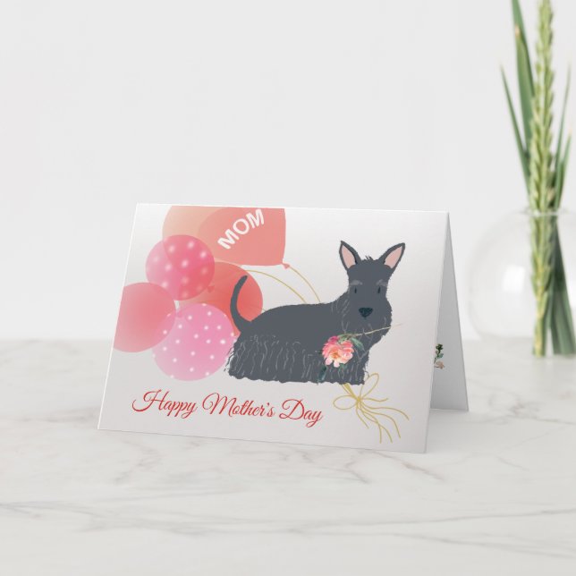 Mother's Day Love from your Scottish Terrier Dog Card (Front)